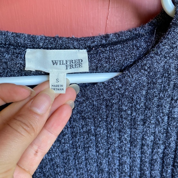 Wilfred free grey cropped ribbed sweater - Picture 4 of 4